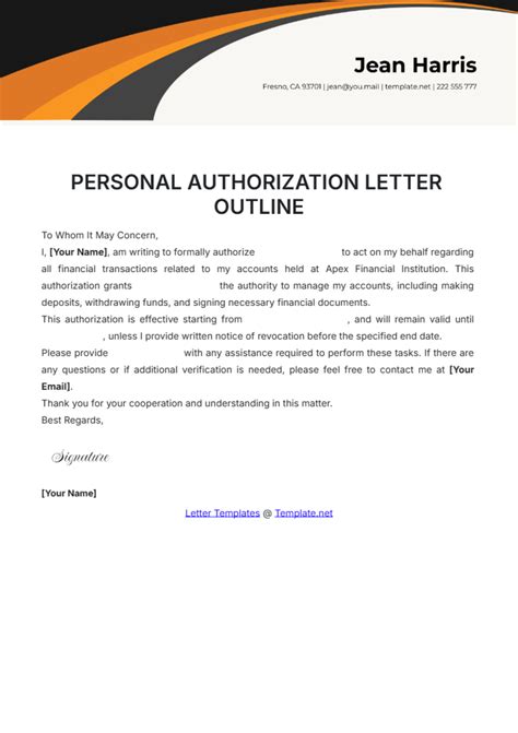 Free School Authorization Letter Template to Edit Online