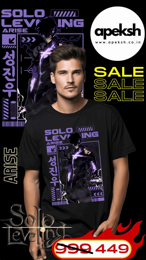 SOLO LEVELING Printed T-Shirt by Apeksh – APEKSH