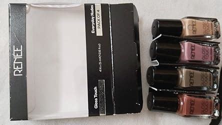 Buy Renee Gloss Touch Nail Paint Set of 4, Quick Drying Nail Polish ...