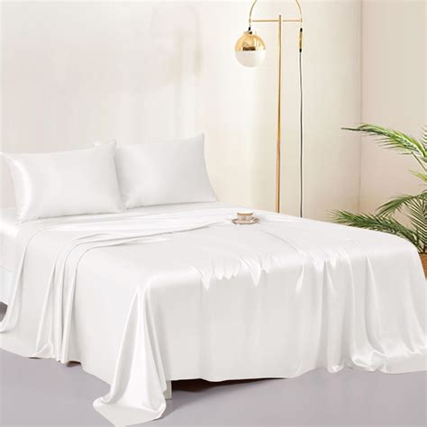 Amazon.com: THXSILK 100% Mulberry Silk Bed Sheets Set - 4pcs Pure Silk ...
