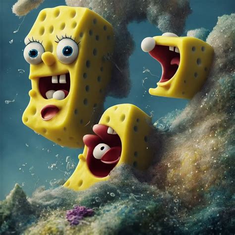 hyperrealistic spongebob squarepants, high detailed, | Stable Diffusion