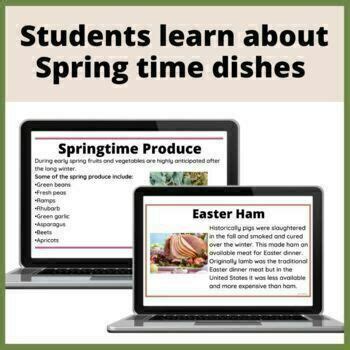 Spring and Easter Foods Lesson Culinary Arts Lesson Plans | TPT