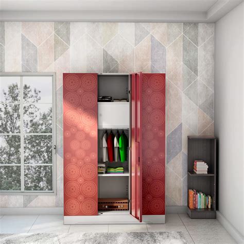 GODREJ INTERIO Slimline Fusion 3 Door Steel Almirah with Locker and ...