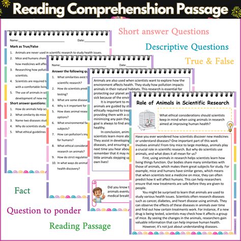 Role of Animals in Scientific Research | Reading Comprehension Passage ...