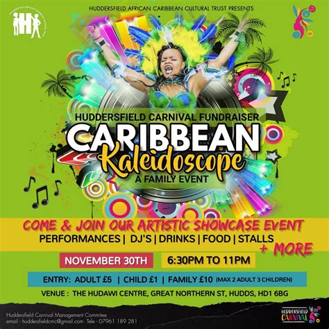 Huddersfield Carnival Fundraiser Caribbean Kaleidoscope, The Hudawi ...