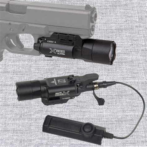 Tactical-SureFire-LOGO-X300-Ultra-X300V-X300V-IR-Weapon-Gun-Flashlight ...
