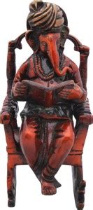 Regalia Brass Ganesha Sitting On A Rocking Chair Reading Book ...