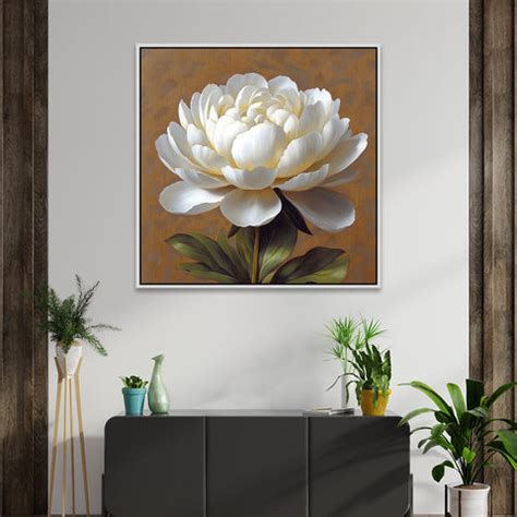 Elegant 3d White Flower Canvas Painting for Wall Decor – Decors Mantra