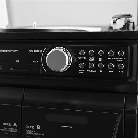 Trexonic 811BS 3-Speed Turntable Dual Cassette CD India | Ubuy