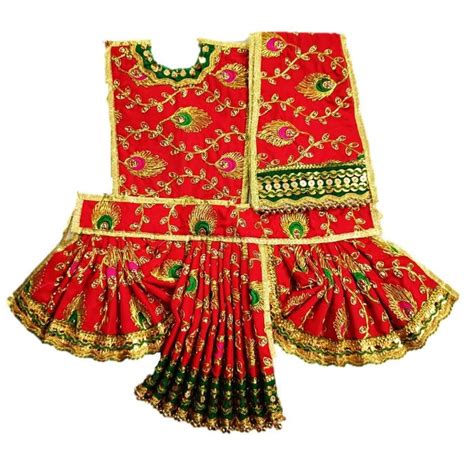 Hanuman Ji Dress -for Idol height of 1.3 feet/16" Inch-Size No.2 ...