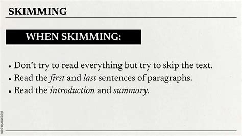 Scanning and Skimming-21st Century Literature | PPTX