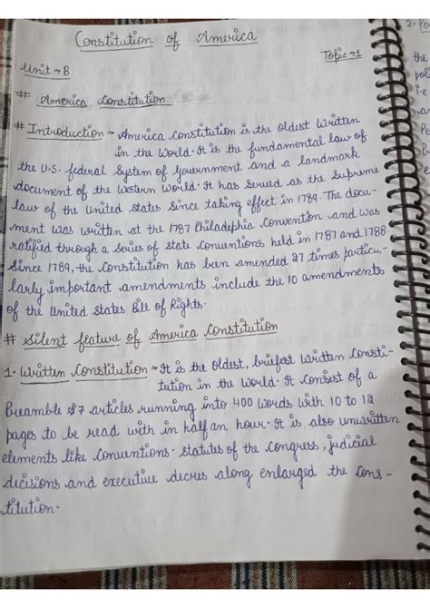 USA Constitution Study Notes - Unit B, Topic 71 Overview - Studocu