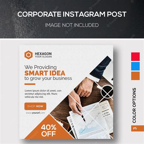 Corporate instagram post | Premium PSD
