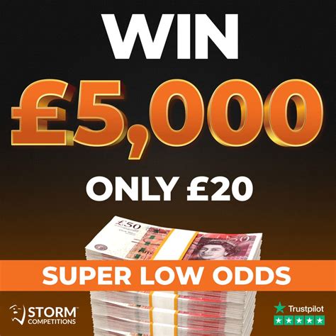 £5,000 for £20 #10 – Won by Richard Balding – Ticket Number 230 – Storm ...