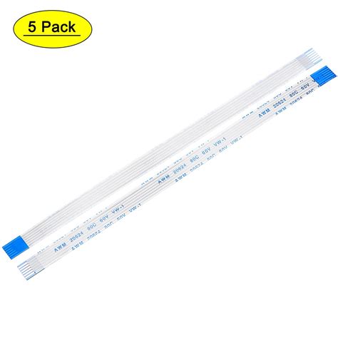 Buy Uxcell 5.9 0.03'' Pitch 6 Pins FPC FFC Flexible Ribbon Cable ...