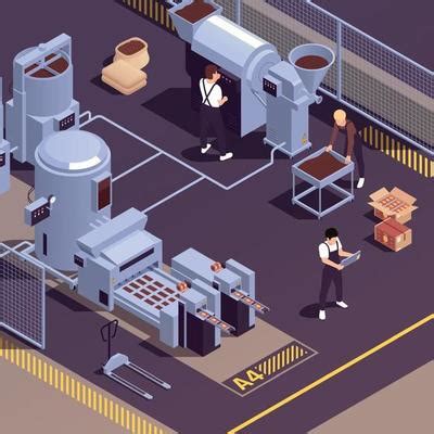 Manufacturing Process Vector Image 的图像结果