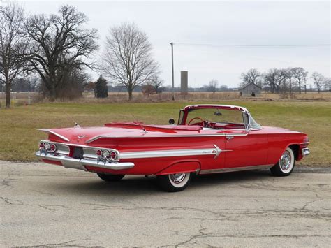 1960 Chevrolet Impala Roman Red Convertible – 348cu/280hp | Frank's Classic Cars