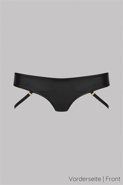 MAISON CLOSE | Chambre Noire String Bandes Elastiques - Strappy Wetlook ...