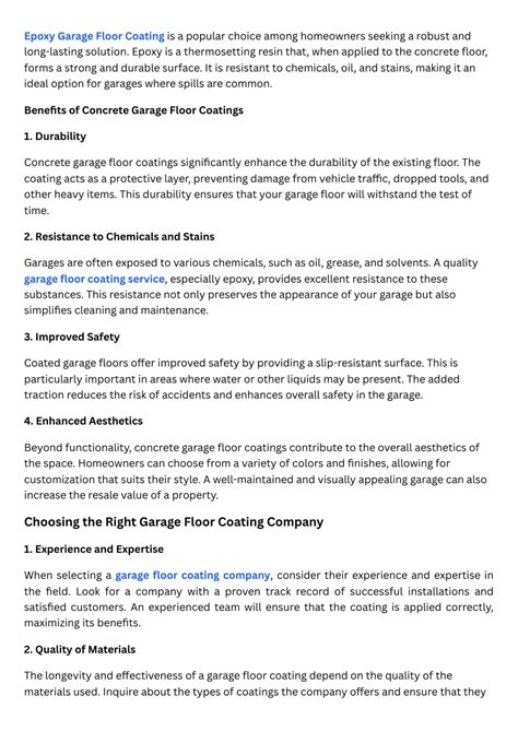 PPT - Enhancing Durability and Aesthetics with Concrete Garage Floor ...