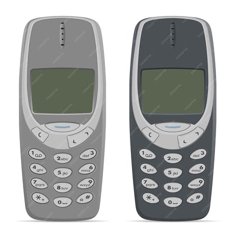 Classic mobile phone set | Premium Vector