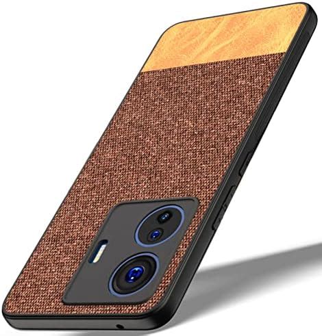 Kapa Soft Fabric & Leather Hybrid Back Case Cover for Vivo IQOO Z6 PRO ...