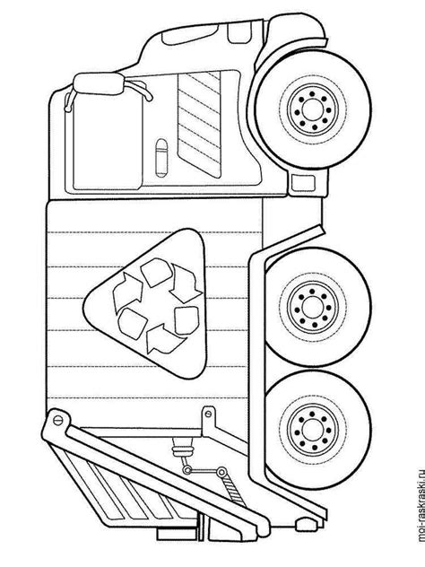 Garbage Truck Color Sheet at Lori Masters blog