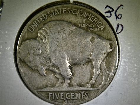 1936 D Buffalo Nickel - For Sale, Buy Now Online - Item #401574