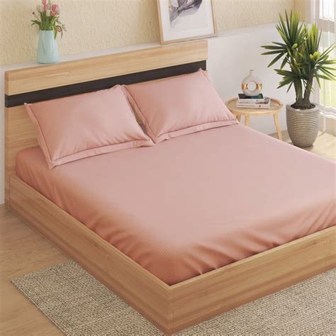 Buy Juniper Prato Striped 3Pcs Queen Bedsheet Set from Home Centre at ...