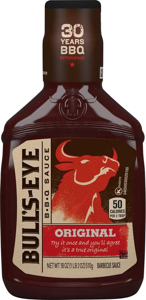Amazon.com : Bull's Eye Original Barbecue Sauce, 18-Ounce Bottles (Pack ...