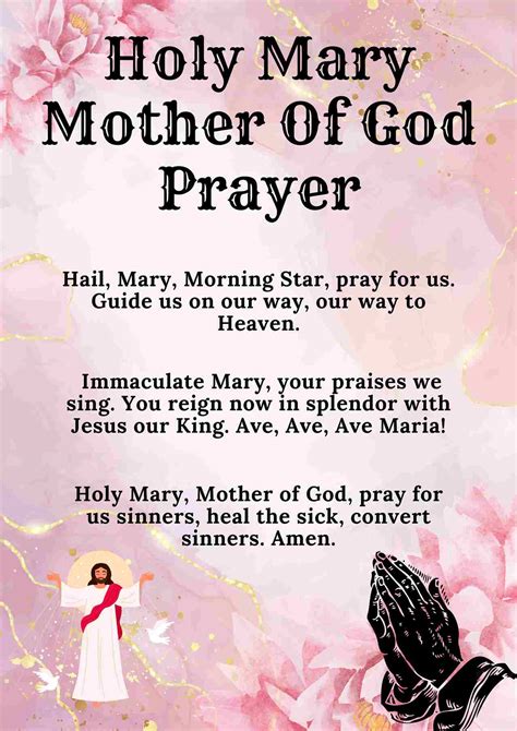 100+ Holy Mary Prayer [Mother Of God Prayer] - † ️️ Daily Blessings ...