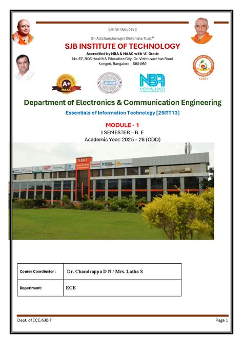 Data Storage and Manipulation - ECE 1st Sem Module 1 Notes - Studocu