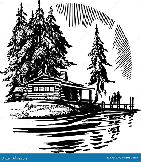 Lake Clip Art Black And White