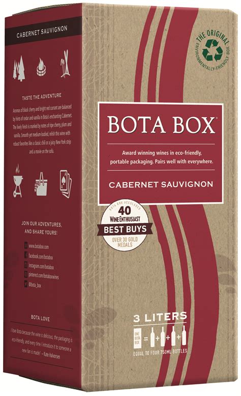 Bota Box Cabernet Sauvignon - 3L Delivery in COLORADO SPRINGS, CO | Gin ...