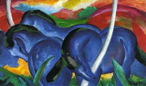 'The Large Blue Horses' by Franz Marc http://www.franzmarc.org/franz ...