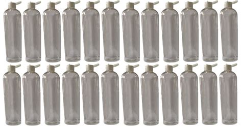 M.C. PIPWALA 500ml Empty Clear Round White Fliptop Plastic Bottles ...