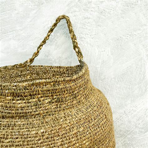 Hanging Vegetable Basket - Beige Embroidered – Nobbys