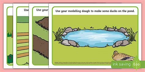 On the Farm Themed Modelling Dough Nursery Play Mats