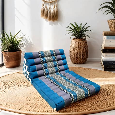 [Mango Trees] Fordable 1 Fold Floor Cushion Thai Triangular Pillow Sofa ...