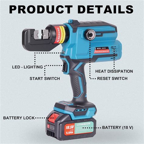 AMZCNC Electric Hydraulic Cable Lug Crimping Tool, India | Ubuy