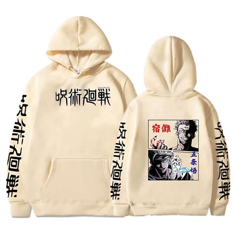 Buy westtrend Jujutsu Kaisen Sukuna Gojo Hoodie Anime Jujutsu Kaisen ...