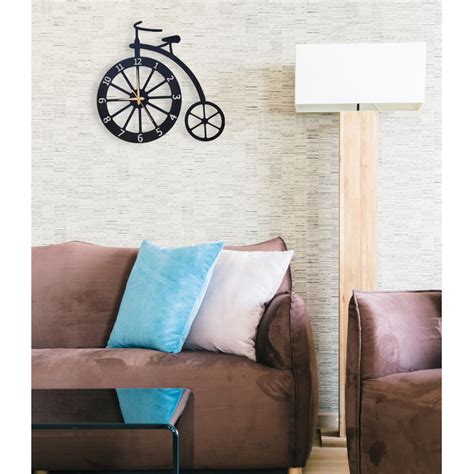 Metal Cycle Design Wall Clock – auromin.in