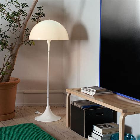 Louis Poulsen Panthella designer floor lamp, opal | Lights.co.uk