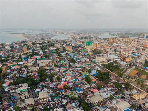 Premium Photo | Drone shot of monrovia in liberia africa under the ...