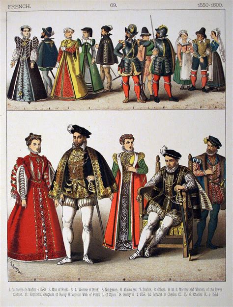 photos of the 1600s | Description 1550-1600, French. - 069 - Costumes ...