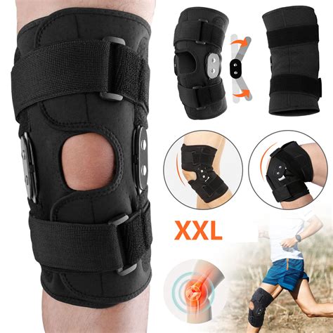 TSV Versatile Knee Support, Hinged Knee Brace Support with Strap & Side ...