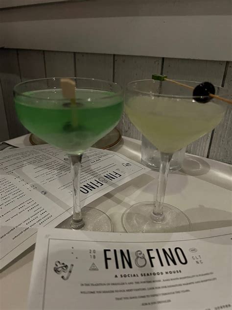 Menu at Fin & Fino pub & bar, Charlotte