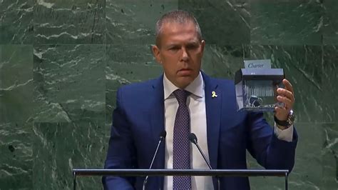 VIDEO: Israel Envoy Shreds UN Charter Over Palestine Membership Vote ...