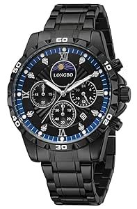 Buy LONGBO Diplomat 83701 Chronograph Analog Watch for Men with 42 mm ...