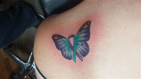 Suicide Prevention Ribbon Tattoos