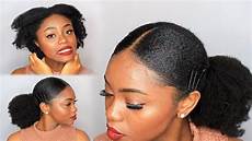 Hair Extensions 4c by Hair Sleek Low Ponytail On 4c Hair W Extensions Hair Extensions 4c